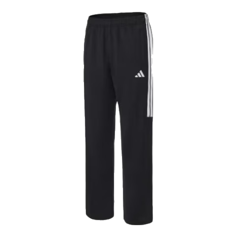 Adidas 2026 New Straight-Leg Sports Pants Loose Fit Slimming Commuter Casual Trousers Black White L