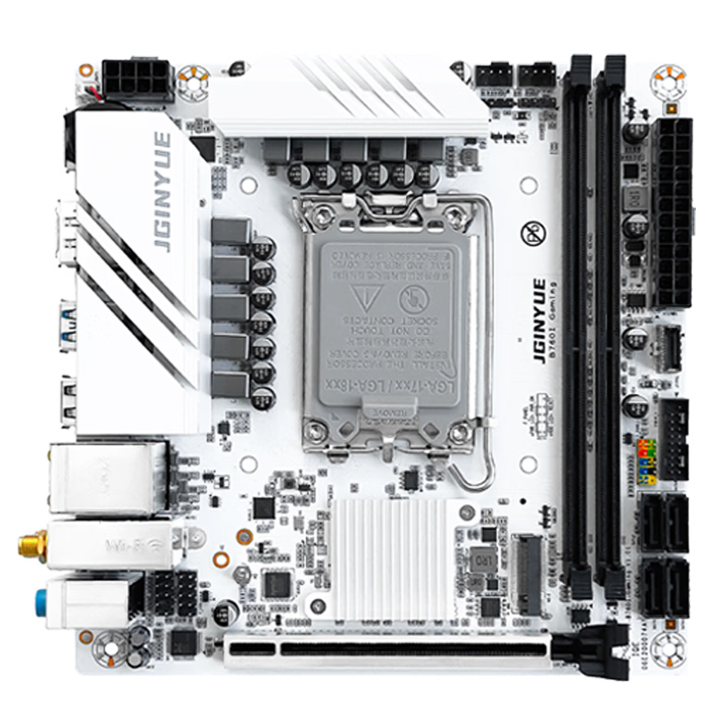 Jingyue B760I GAMING Mini ITX Motherboard, 2.5G Ethernet Card, Gaming Motherboard DDR4, CPU 12490F/13400/12400, Intel B760/LGA 1700