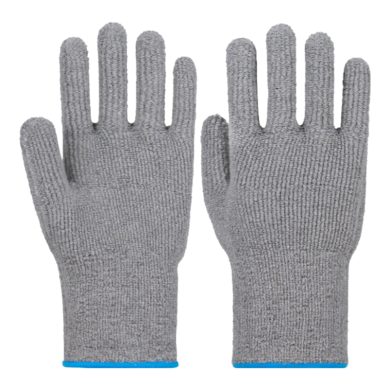 Maozheng Heat-Resistant Gloves, 1 Pair, Five-Finger Thickened Insulation Anti-Scalding Flame-Retardant Labor Protection, 250 Degrees, Gray