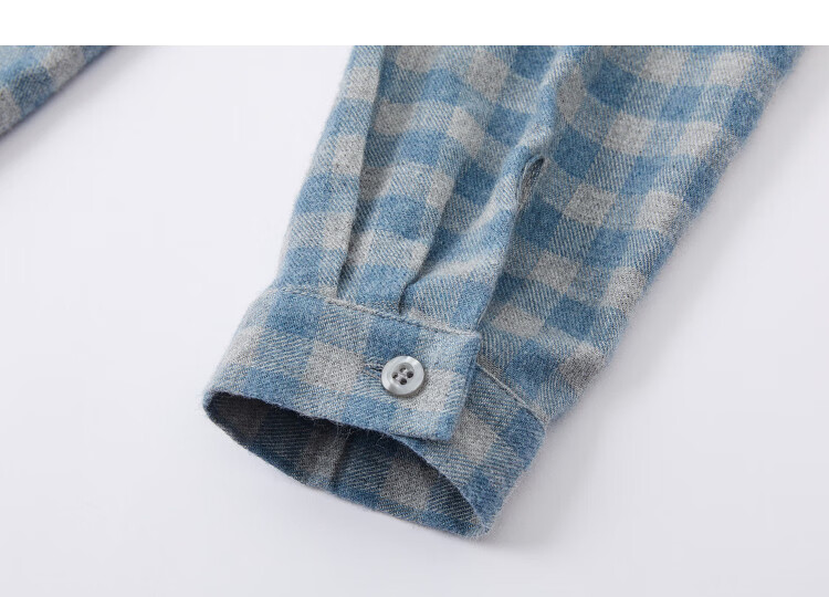 Demana Pure Cotton Brushed Vintage Plaid Lapel Thick Loose Slim Fit Petite Shirt for Women Spring 13
