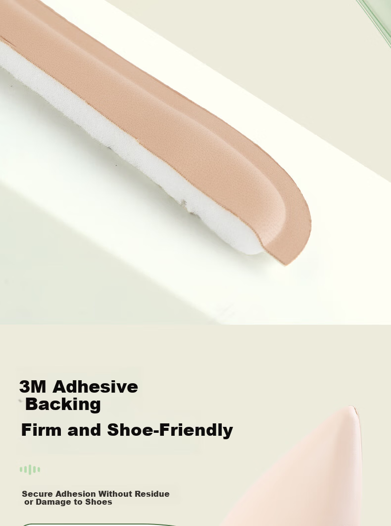 FOOTOPPO Summer Anti-Slip Sweat-Absorbing Self-Adhesive Soft Forefoot Insoles for Sandals, Seven-Point Insoles, High Heels, Long Standing 9
