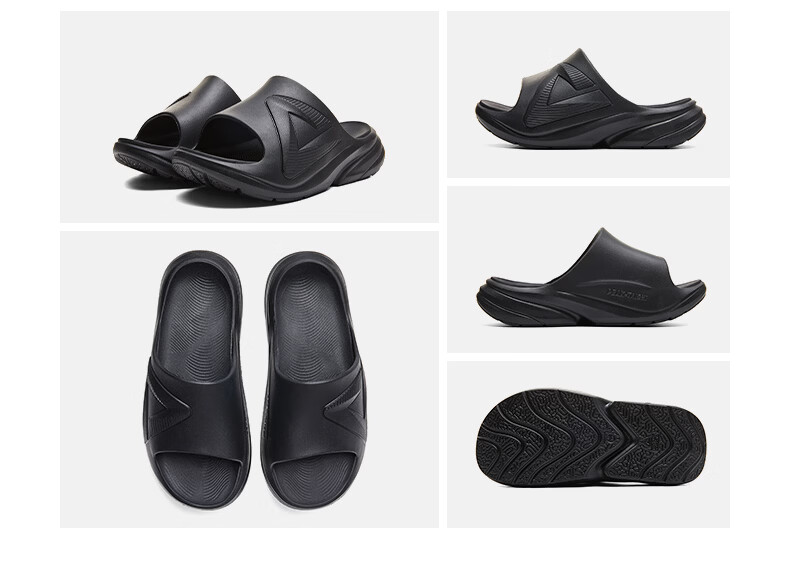 PEAK Taiji Post-Match Recovery Soothing Slippers Summer Men's Breathable Sports Sandals Thick Sole Wear-Resistant Cool Slippers ET262087L 13