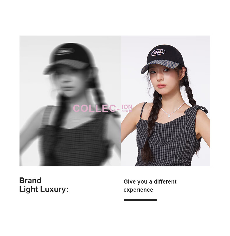CACUSS Women's Spring Summer Baseball Cap Simple College Style Couple Patchwork Soft Top Comfortable Hat Ink Gray 2