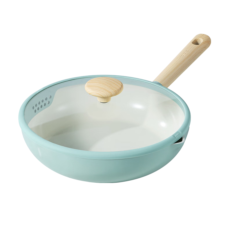 Carote Ceramic 0-Fluoride Non-Stick Frying Pan 26cm for Home Use, Steak, Egg, Pancake, Compatible with Induction and Gas Stoves