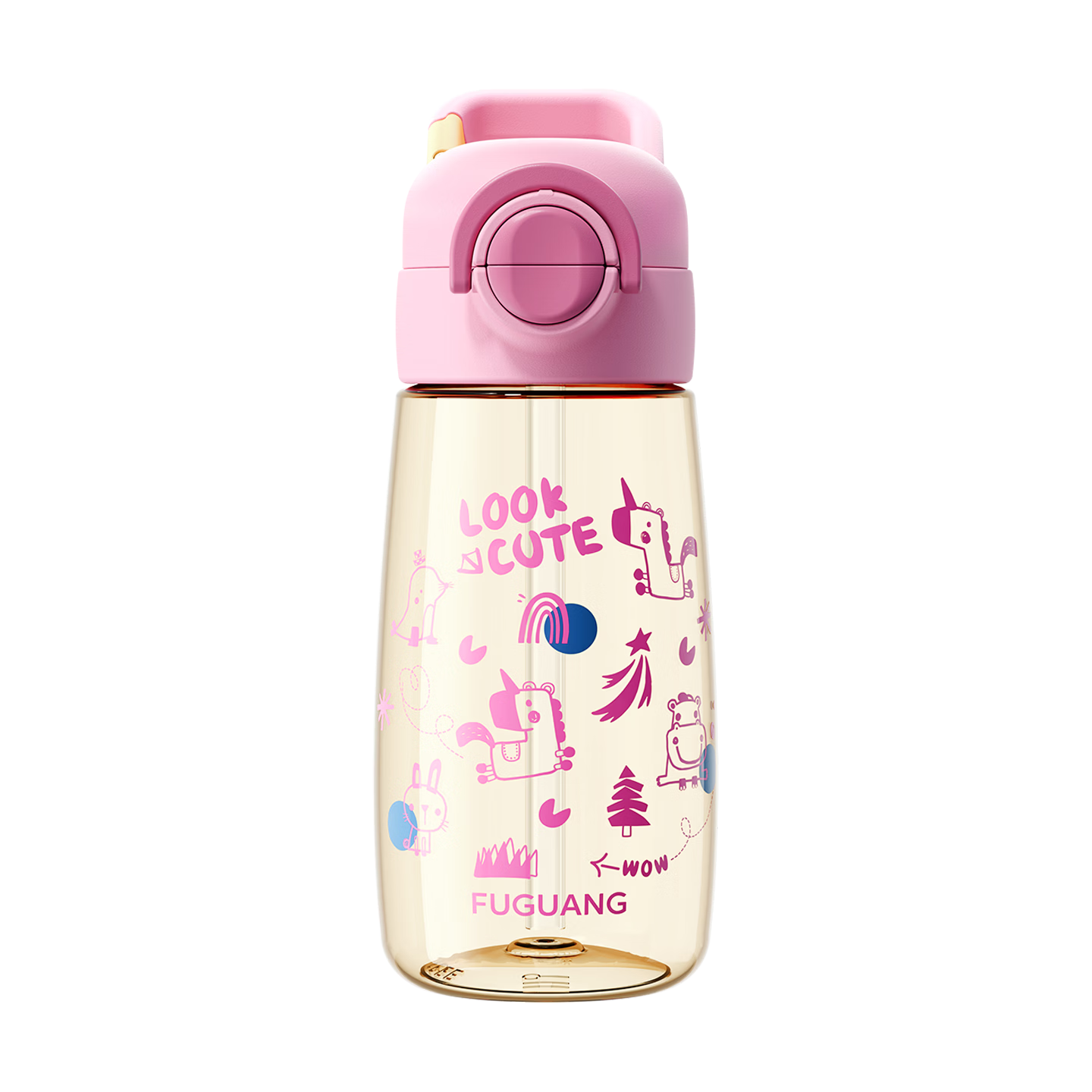Fuguang Children's PPSU Straw Water Bottle Portable High-Temperature Resistant Plastic Cup for Kids Students Summer Pregnant Women