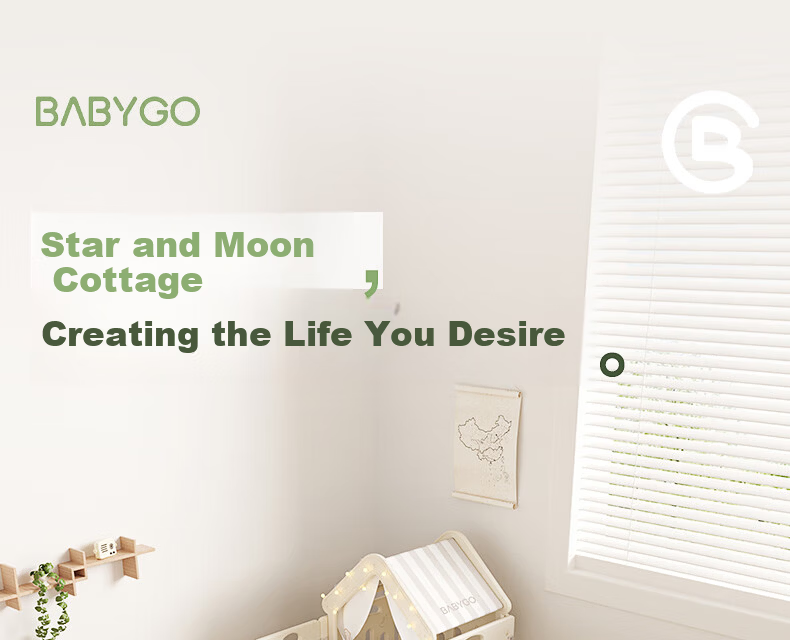 BG-BABYGO Star Moon Playpen Baby Indoor Floor Mat Protective Fence Living Room Baby Gift 2