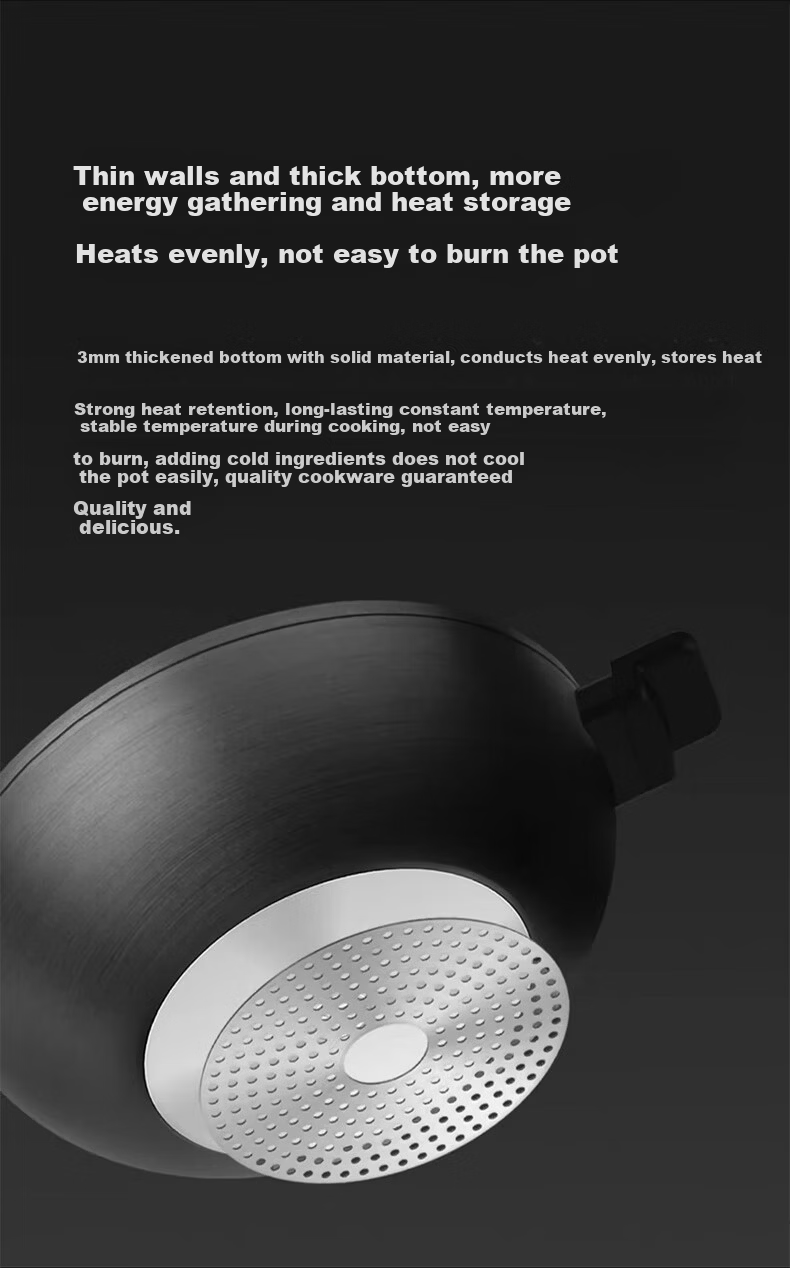 Zhiwuzhu Xiaomi Non-Stick Frying Pan Stir-Fry Pan Skillet Induction Cooker Compatible Mijia Flat Bottom Gas Stove Household Cookware 8