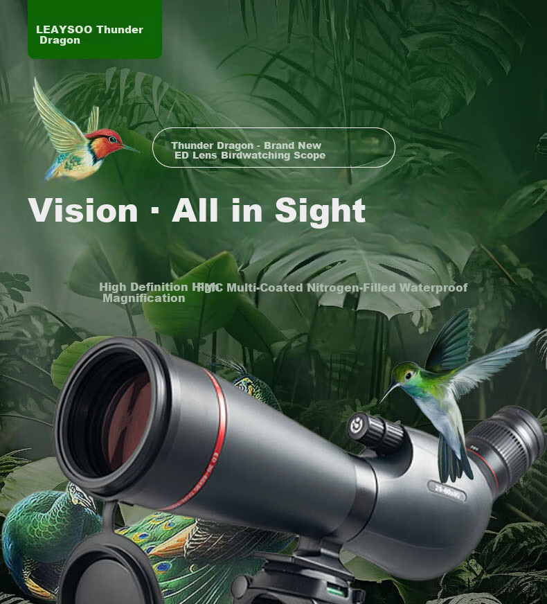 Leilong Pursuer 15-45X70ED High-Definition High-Power Professional Outdoor Adult Target and Bird Watching Monocular Telescope 1