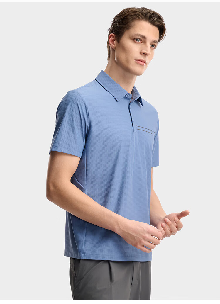 FILA Official Men's Knitted Short Sleeve Polo Shirt 2026 Summer Sun Protection Cooling Comfortable Top 42