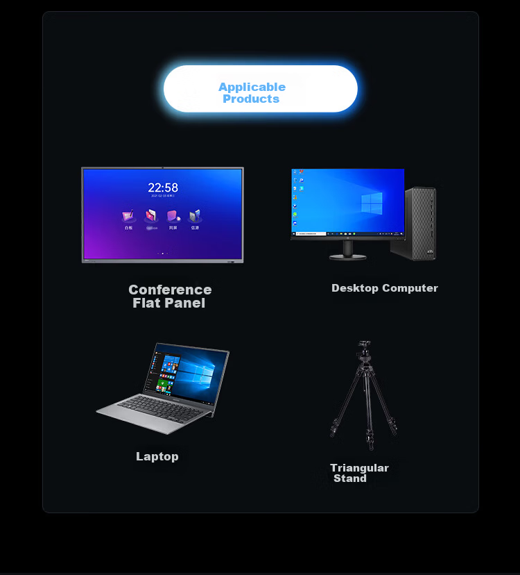 Haoli Video Conference Camera All-in-One Microphone 4K Ultra HD Digital Zoom Conference Room Camera Smart Framing Video Conference Equipment HC-5M 13