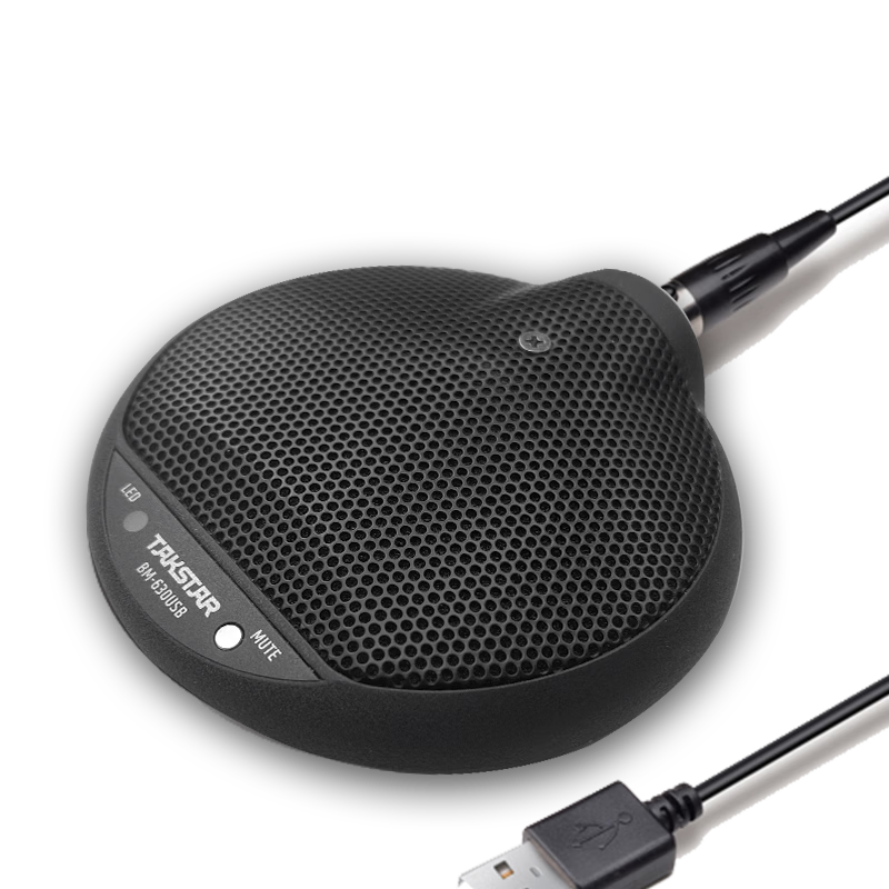 TAKSTAR BM-630USB Omnidirectional Digital Interface Microphone for Conference Video Remote Teaching Recording Voice Monitoring Speech Office Interface Microphone