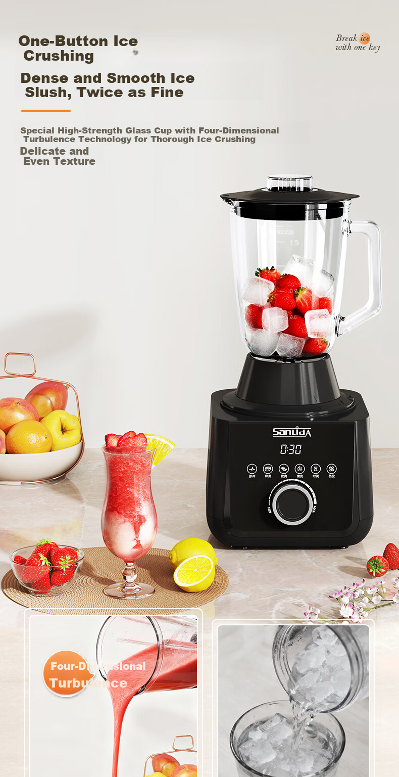 SANLIDA Multifunctional Home Dough Mixer and Food Processor Fully Automatic Meat Grinder Kneading Whipping Blender Ice Crushing Juicing Coffee Grinder 7