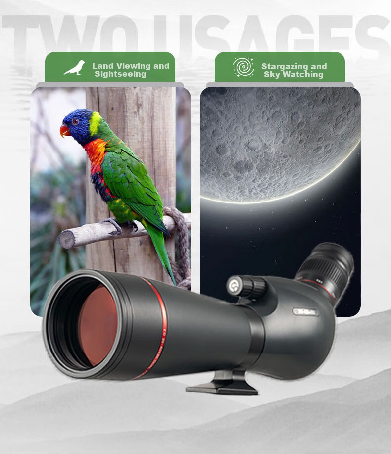 Leilong Pursuer 15-45X70ED High-Definition High-Power Professional Outdoor Adult Target and Bird Watching Monocular Telescope 27