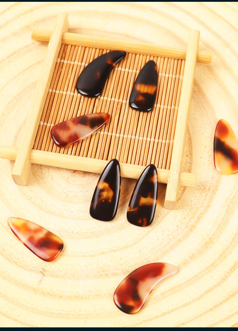 Asasi Guzheng Fingernails, Professional Performance Style, for Children And Adults, Beginner Fingernail Pieces, 8 Pieces, Large Size 13