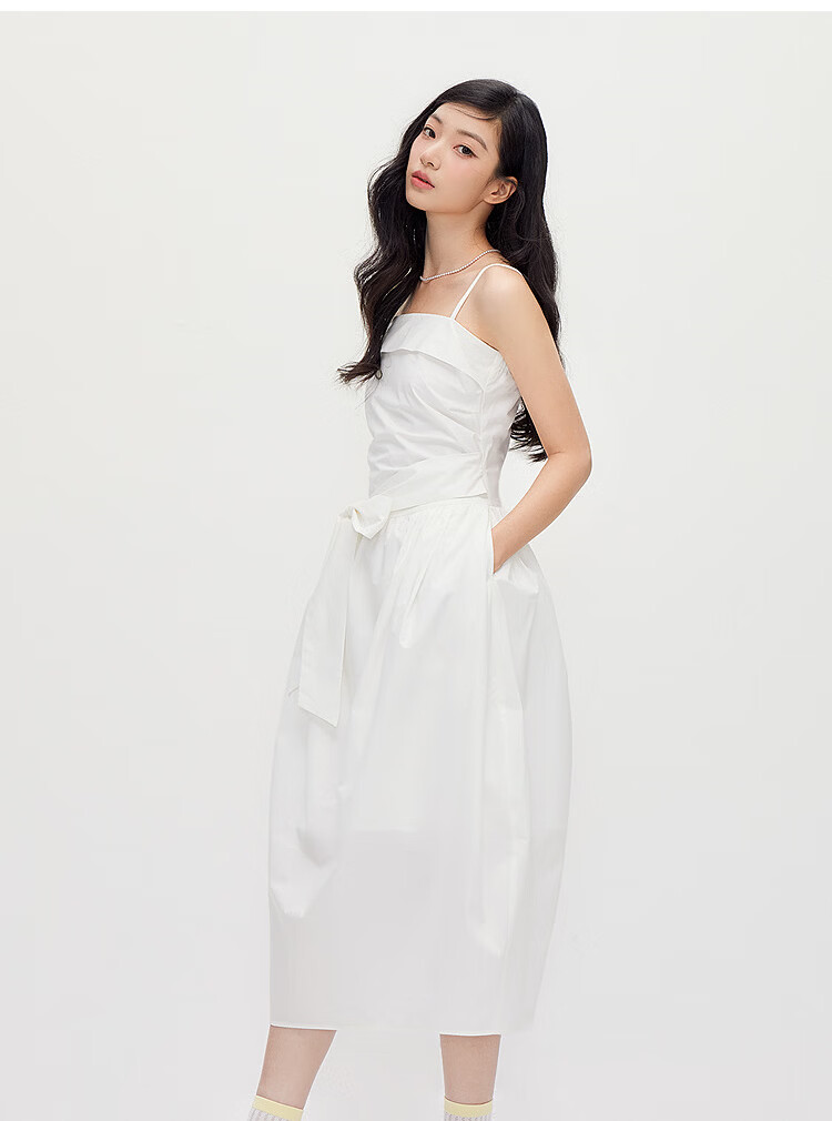 Semir Chen Duling Tulip Hem Strapless Dress Women's Summer 2026 Pure Desire Long Dress 109326114003 15
