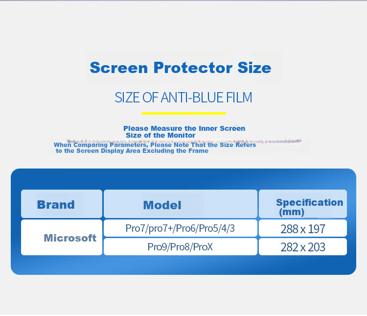 JPLAYER Screen Protector for Microsoft Surface Pro 7/Pro 7+/Pro 6/5/4/3 12.3-inch 2-in-1 Tablet Laptop HD Clear Film 2-Pack 2