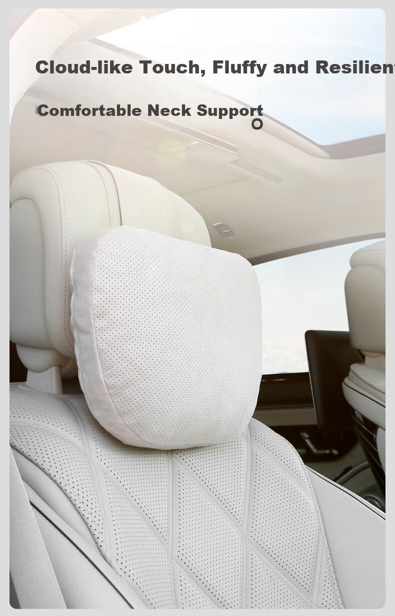 BIMLL Car Lumbar Support Perforated Suede Backrest Cushion Office Waist Pillow Seat Cushion Lumbar Protector Home and Car Use Pillow 7