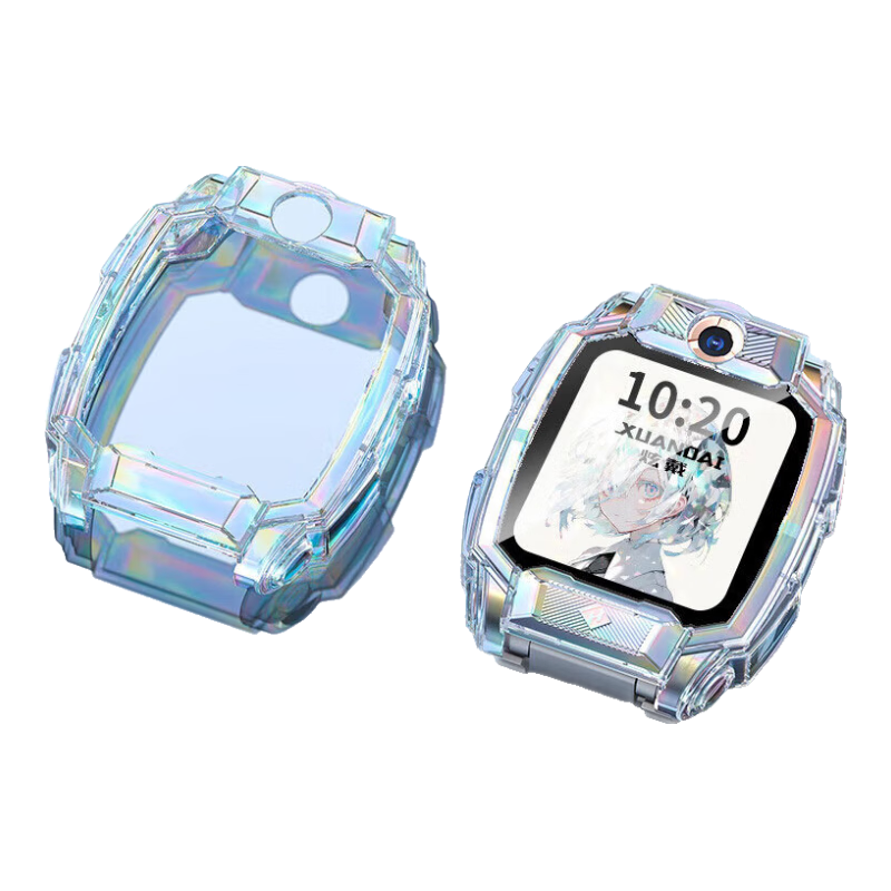 Iboann Protective Case And Strap for Xiaotianc Z10, Colorful Protective Cover for Z10 Youth Edition Smartwatch, High-Definition Watch Case, Children's Shockproof And Anti-Collision Soft Rubber Case, Student Accessories