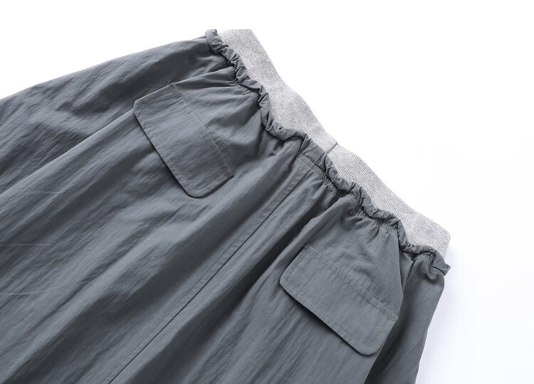 Demana Cloud Cotton Series Summer Elegant Colorblock Drawstring Elastic Waist Loose Slimming Midi Skirt for Women Premium Quality 6