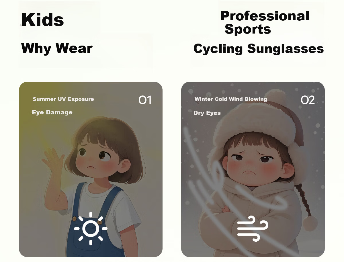 ZIPPO Kids Outdoor Sports Sunglasses UV Protection Unisex Running Cycling 52875C02-11 4
