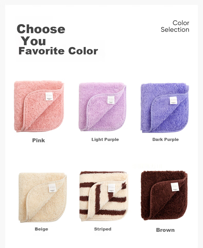 Furui Home Textiles × JDear JD.com Collaboration Pure Cotton A-Class Extra Large Extra Thick Xinjiang Long-Staple Cotton Square Towel Light Purple 15