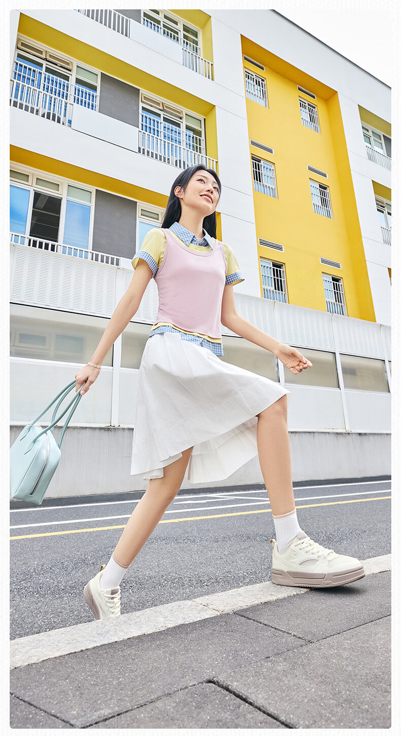 ERKE Women's Sneakers 2026 Summer New Comfortable Breathable Thick Sole Height Increasing Casual Sports Shoes | Banxia 4 4