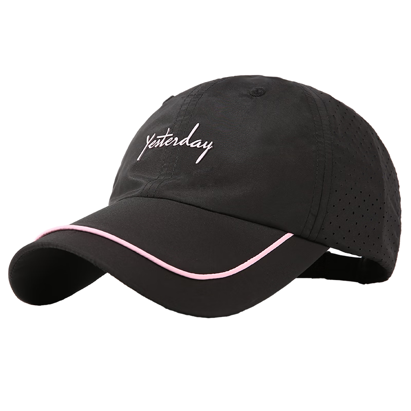 CACUSS Mesh Baseball Cap Women Summer Outdoor Running Lightweight Breathable Water-Resistant Sun Protection Sports Hat Men Crimson Ink