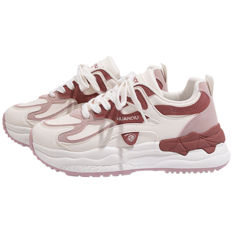 Global Thick-Soled Women's Sports Shoes 2026 New Popular Versatile Spring Niche Ins Height-Increasing Casual Running Dad Sneakers