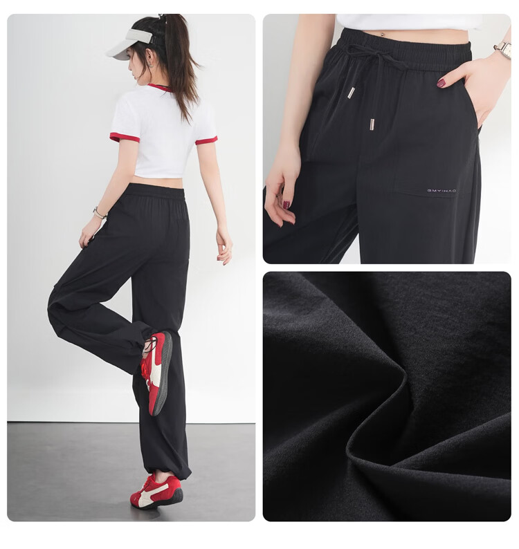 Free Style Women's Cargo Pants Summer Thin 2026 New High Waist Slim Waterproof Quick-Dry Outdoor Paratrooper Hiking Tactical Pants 31