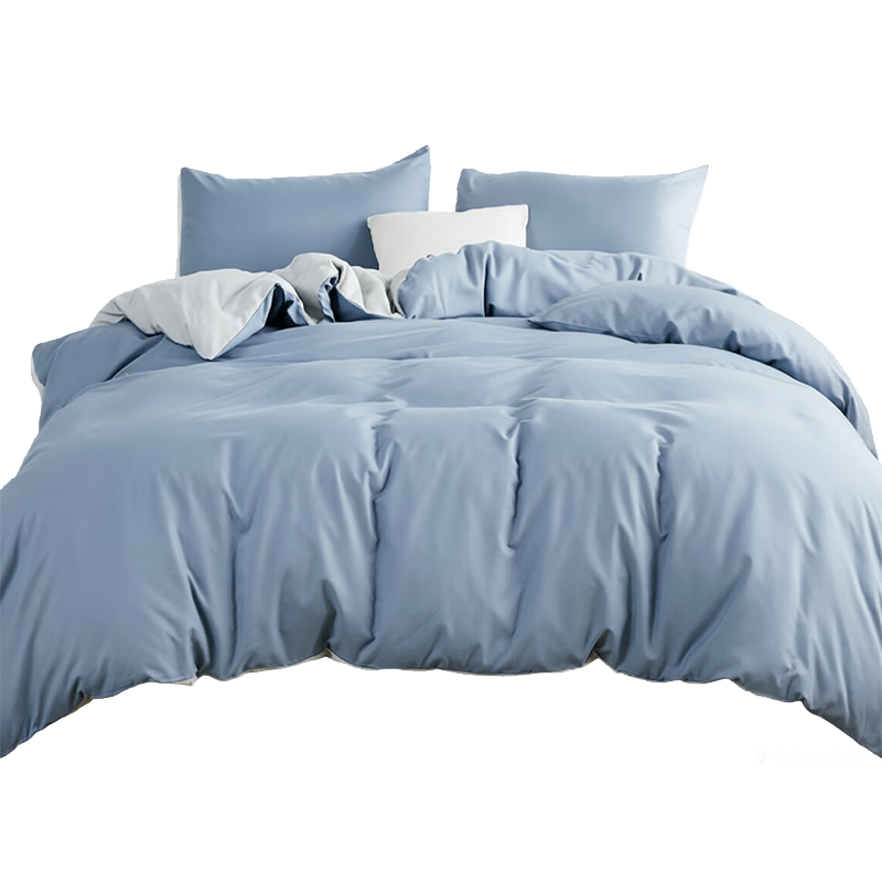 Nanjiren 3-Piece Bedding Set 1.5x2m Single Duvet Cover Sheet for Student Dormitory Suitable for 0.9/1.2m Bed
