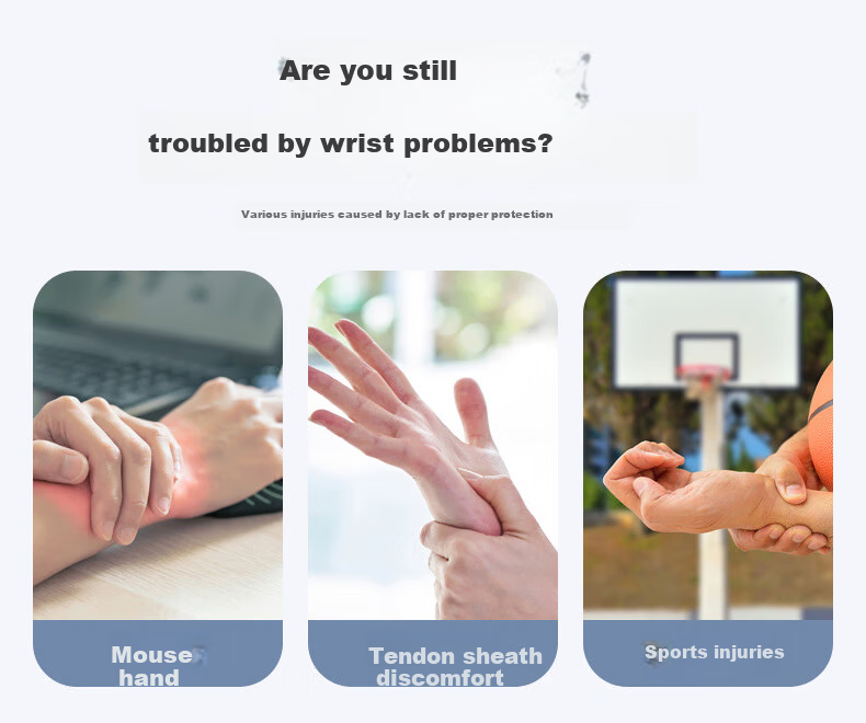 VICTORIATOURIST Wrist Support Brace for Tendonitis Sprains Strains Badminton Joint Stabilizer Compression Lightweight Sports Wristband 2