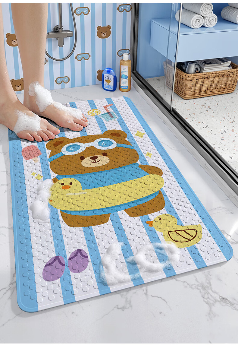 Da Jiang Bathroom Non-Slip Mat Children's Shower Room Anti-Slip Bath Mat 50x80cm 10