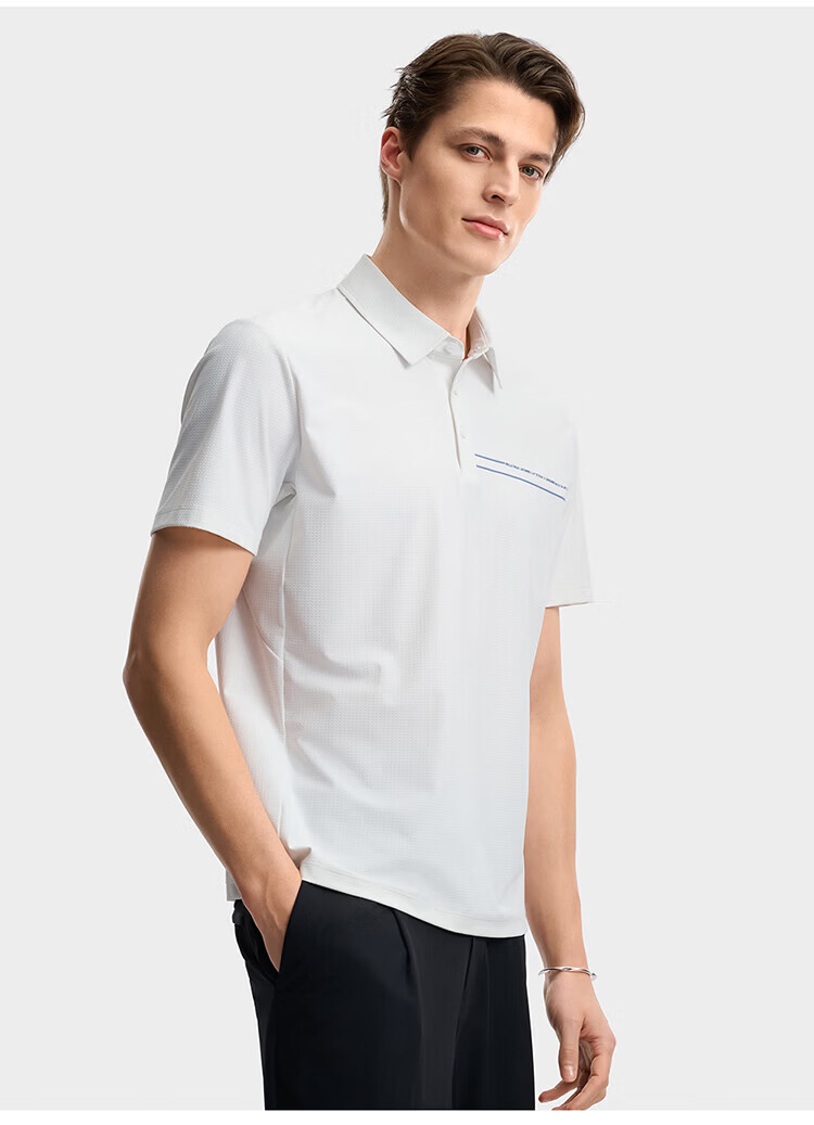 FILA Official Men's Knitted Short Sleeve Polo Shirt 2026 Summer Sun Protection Cooling Comfortable Top 47