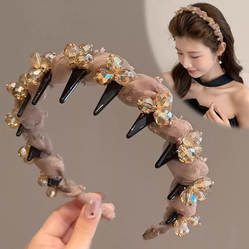 Yidier High Crown Headband for Women 2026 New Summer Premium Hair Press Clip Face Washing Headband Birthday Gift for Girlfriend