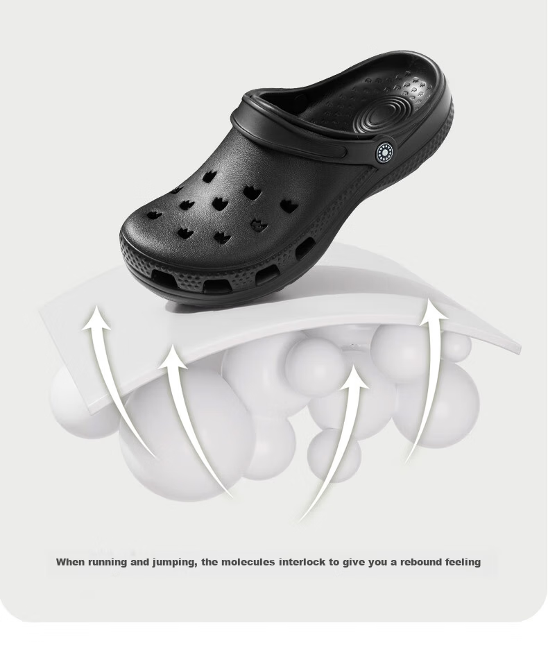 Jiayi Unisex Outdoor Casual Breathable Thick-Soled Soft Elastic Waterproof Sandals Ancient White 38JY420 8