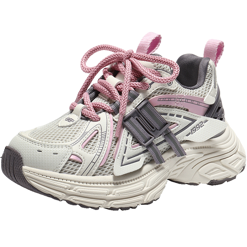 Belle Platform Blue Whale Kids Dad Sneakers New Versatile Outdoor Sports Shoes V5155A86 Pink Size 31