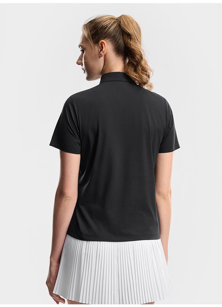 FILA Official Women's Knitted Short Sleeve Polo Shirt 2026 Summer Tennis Sports Quick-Dry Top 29