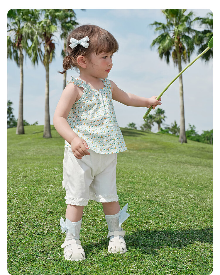 Balabala [balaOne] Baby Vest Infant Top Girls Summer 2026 Sweet Fashion 18