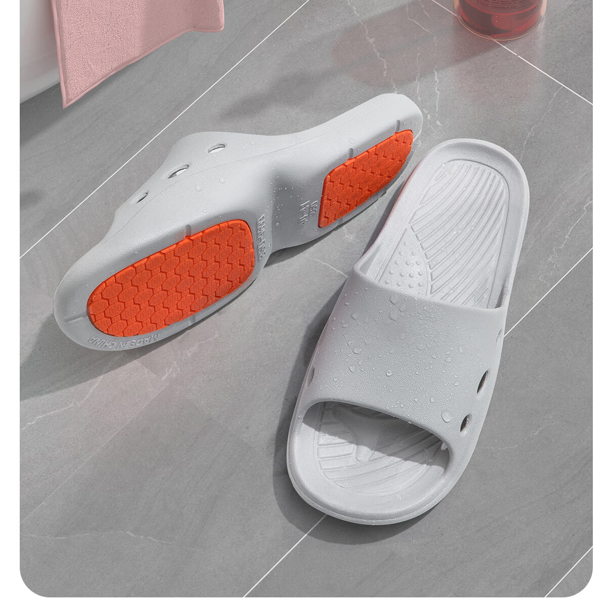 TZLDN Women's Non-Slip Slippers, Men's Anti-Fall Sandals for Elderly, Girls, Children, Students, All-Season Home Bathroom Slippers for Wome 17