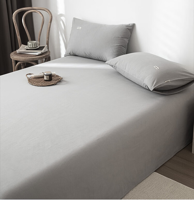 MUJI A-Class Pure Cotton Bed Sheet Single Student Dormitory Single Full Cotton Quilt Cover 0.9/1.2x2m Bed 160x230cm 7