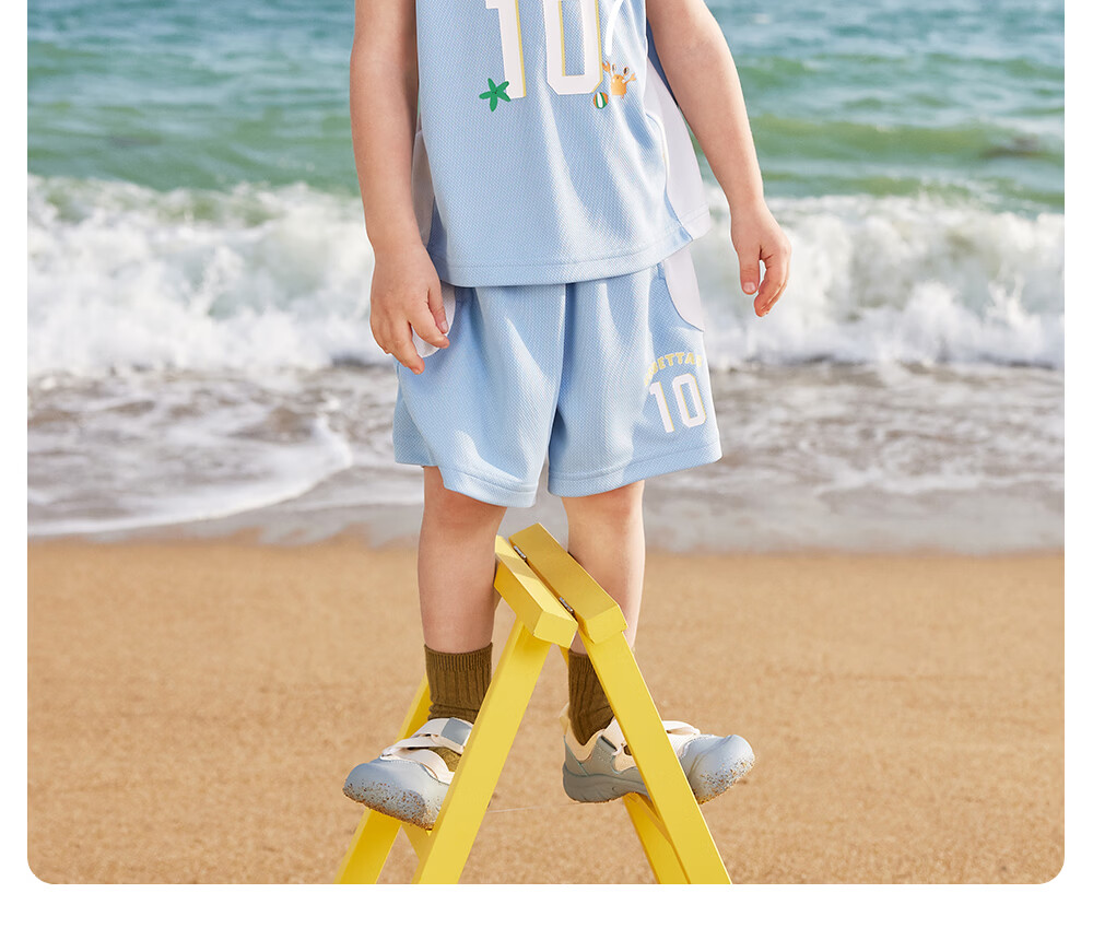 Beitais Boys Summer Lightweight Sports Set 2026 New Baby Sleeveless Vest Two-Piece Children's Basketball Outfit 16