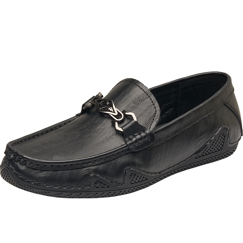 HLA Heilan Home Men's Leather Loafers Slip-On Business Casual Shoes