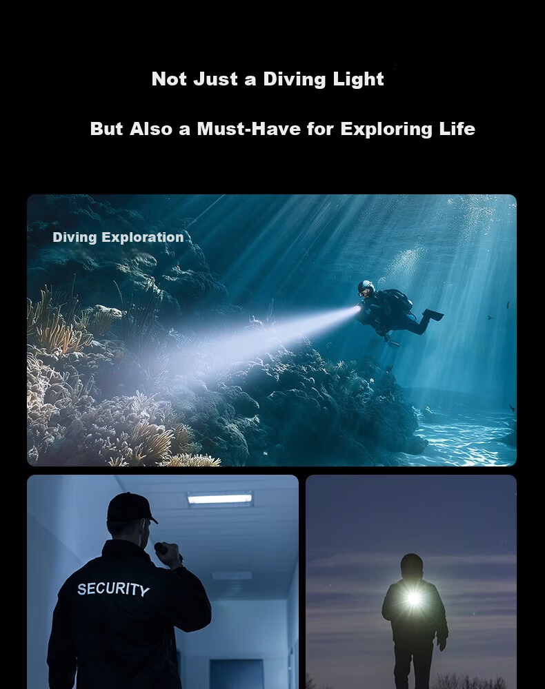 SupFire Flashlight, High Brightness, Rechargeable, Mini, Compact, Ultra-Bright, Portable, for Home And Outdoor Use, Camping, Long Battery Life 4