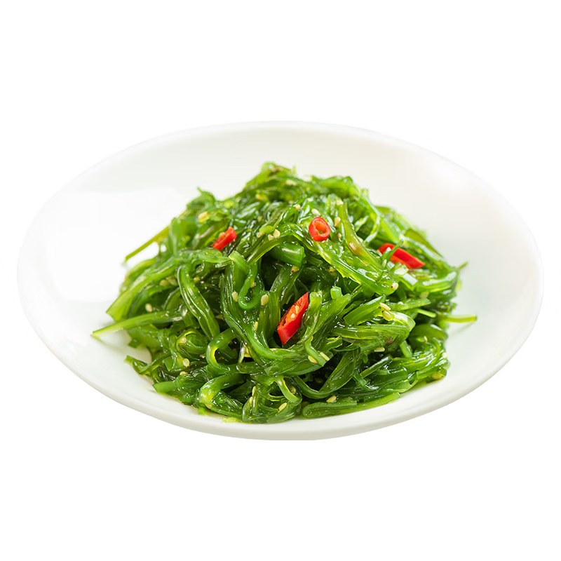 盖世调味裙带菜 净重2斤 芥末味即食海藻沙拉 海草海白菜