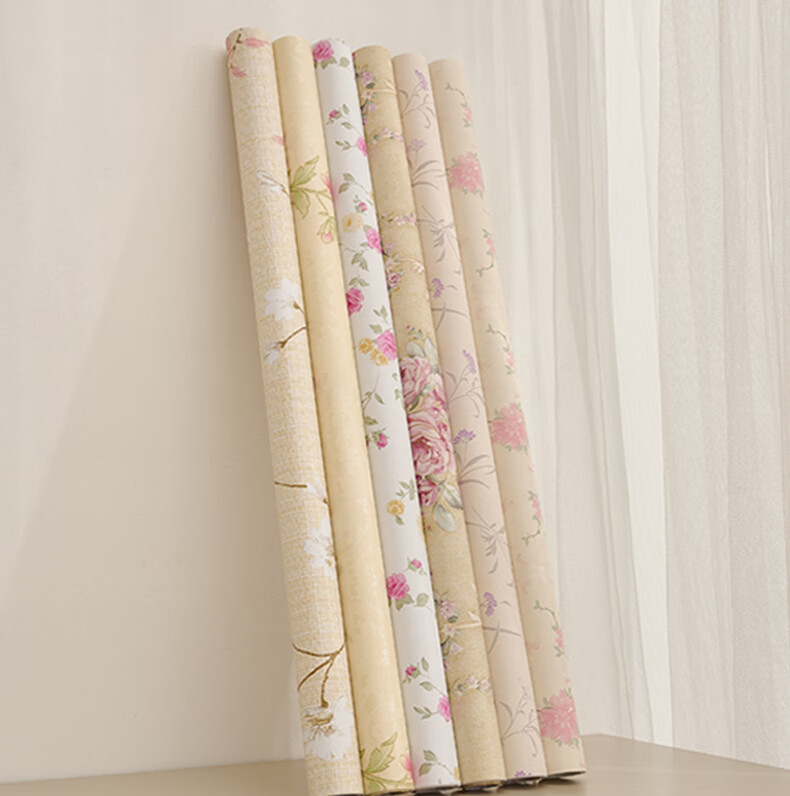 Ouma Self-Adhesive Waterproof Wall Sticker, 60cm X 3m, Peony Pattern, for Covering Ugly Walls, Renovation Stickers for Student Dormitory And Bedroom 7