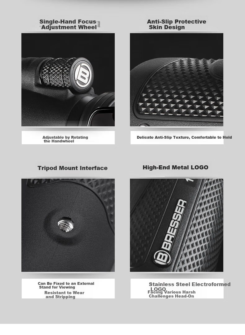 Bresser Monocular Telescope High-Power HD Professional Day and Night Use for Concerts, Bee Watching, Stargazing, Bird Watching Gift 20