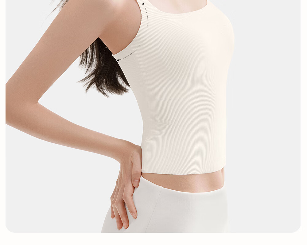 SecretWorld Women's Camisole with Built-in Bra Pad, No Bra Needed, Seamless Black and White 2026 New Style Outerwear and Innerwear Top 17