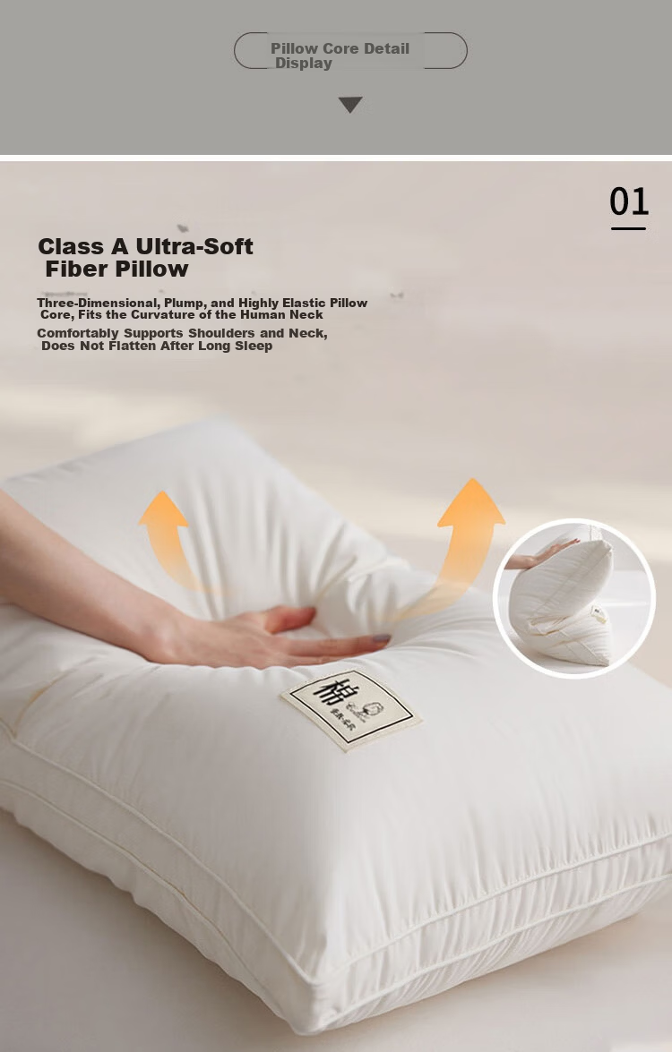 ZiiU Complete Bedding Set Four-Piece Quilt Pillow Core Full Bed Set 1.5m Bed Light Gray 9