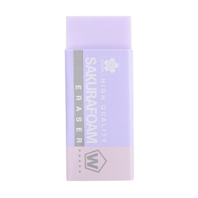 SAKURA Eraser Macaron Series for Students' Exams And Art Drawing, XRFW-100 Medium Size Single Piece Light Purple [Imported from Japan]
