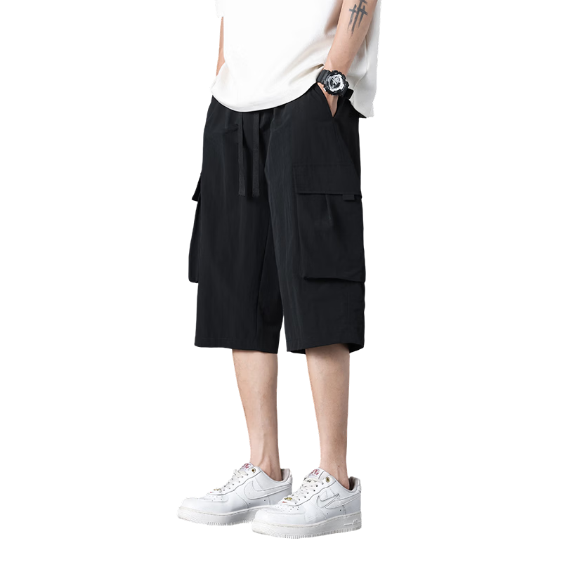GLM Men's Summer Casual Fashion Cargo Comfortable Breathable Versatile Seven-Point Sports Shorts